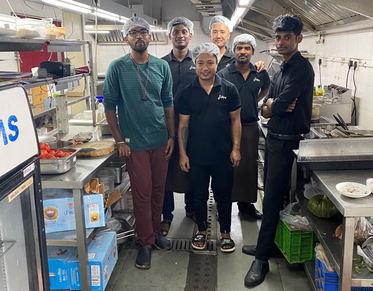 The kitchen team at Hibiscus